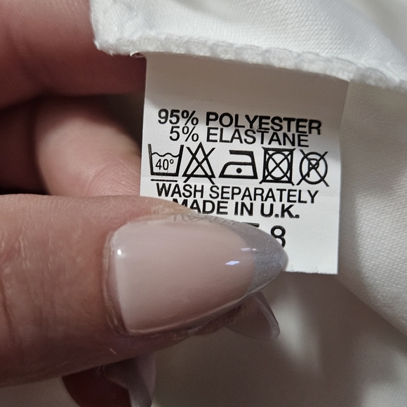 CLUB L LONDON White Bardot Puff-Sleeve Midi Dress. Size US 4 NWT - Picture 3 of 14